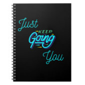 Behalt einfach, dich zu begleiten. notizblock (Vorderseite)