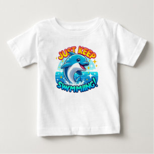Behalt einfach die Dolphin Baby T-shirt