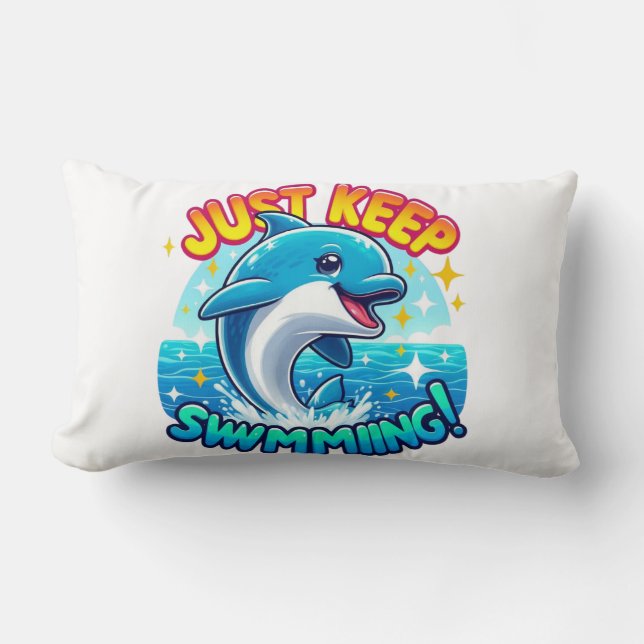 Behalt einfach die Dolphin Lendenkissen (Vorderseite)
