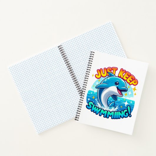 Behalt einfach die Dolphin Notizblock (Innenseite)