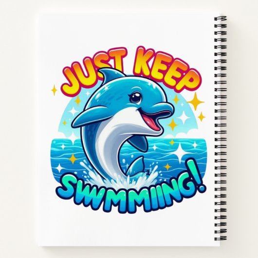 Behalt einfach die Dolphin Notizblock (Rückseite)