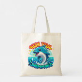 Behalt einfach die Dolphin Tragetasche (Rückseite)