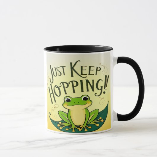 Behalt einfach Hopping! Frog Tasse (Rechts)