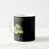Behalt einfach Niedlich Turtle Tortoise Motivieren Kaffeetasse (Vorderseite Links)