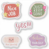 Behalt einfach Niedliche Quotes Scrapbooking Aufkleber (Vorderseite)