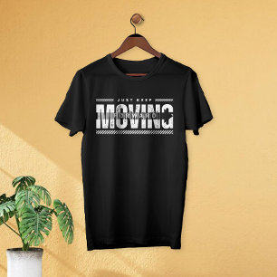 Behalt einfach nur das einzigartige Typo-Pfeil-Zei T-Shirt