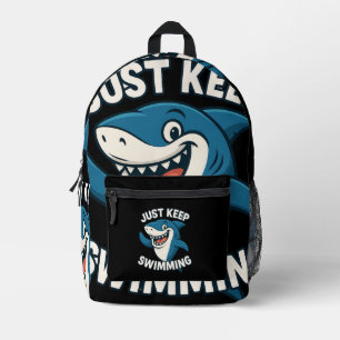 Behalt einfach nur Schwimmen Bedruckter Rucksack