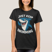 Behalt einfach nur Schwimmen T-Shirt (Vorderseite)