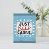 Behalt einfach Postkarte (Stehend Vorderseite)