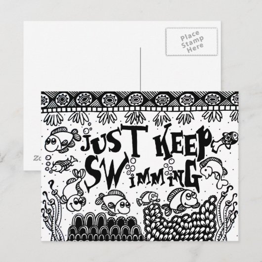 Behalt einfach Postkarten - Spoonie (Vorne/Hinten)