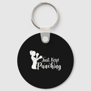 Behalt einfach Punching - Boxergeschenke von Fraue Schlüsselanhänger