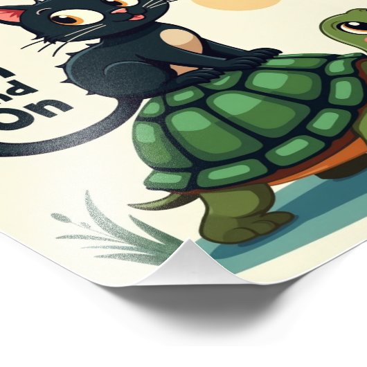 Behalt einfach Ruhe und fahre weiter Fotodruck (Ecke)