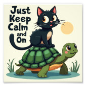 Behalt einfach Ruhe und fahre weiter Fotodruck (Vorne)