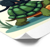 Behalt einfach Ruhe und fahre weiter Poster (Ecke)