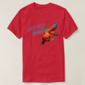 Behalt einfach schwimmen T-Shirt (Design vorne)