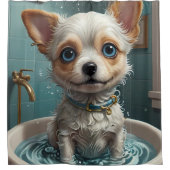 Behalt einfach Scrubbing - Funny Animal Portraits Duschvorhang (Vorderseite)