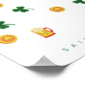 Behalt einfach "St Patrick's Day" Poster (Ecke)