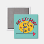 Behalt einfach zu gehen magnet (Vorderseite/Rückseite)