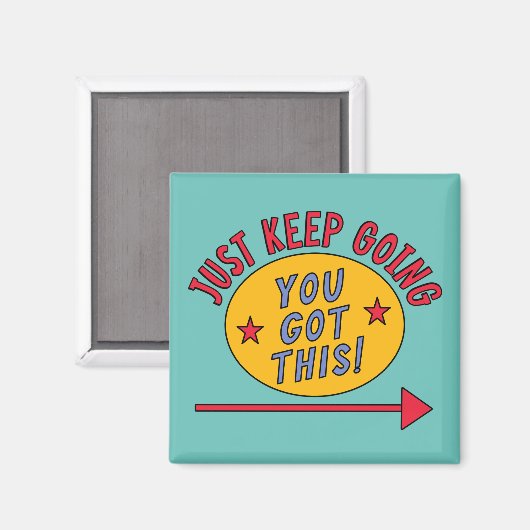 Behalt einfach zu gehen magnet (Vorderseite/Rückseite)