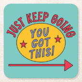 Behalt einfach zu gehen rechteckiger pappuntersetzer (Vorderseite)