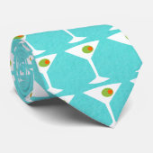 Behalt 'Em Coming Martini Krawatte (Türkis) (Gerollt)