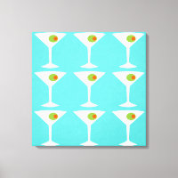 Behalt "Em Coming Martini Stretched Leinwand