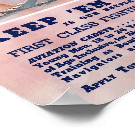 Behalt-em-Flying-Flüge — WII-Luftkorps Poster (Ecke)