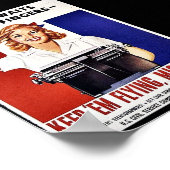 Behalt "Em Flying, Miss U.S.A. Poster (Ecke)