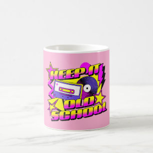 Behalt es alte Schule Kaffeetasse