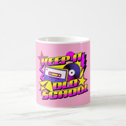 Behalt es alte Schule Kaffeetasse (Mittel)
