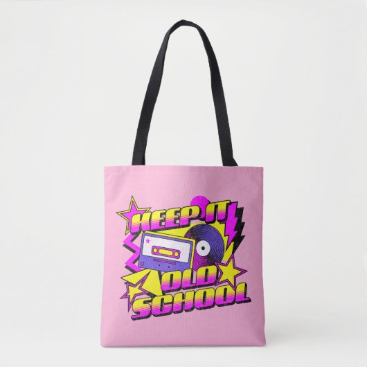 Behalt es alte Schule Tasche (Vorderseite)