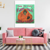 Behalt es Chill Leinwanddruck (Insitu (Wohnzimmer))
