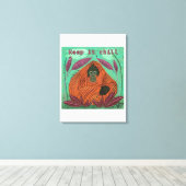 Behalt es Chill Leinwanddruck (Insitu (Holzboden))