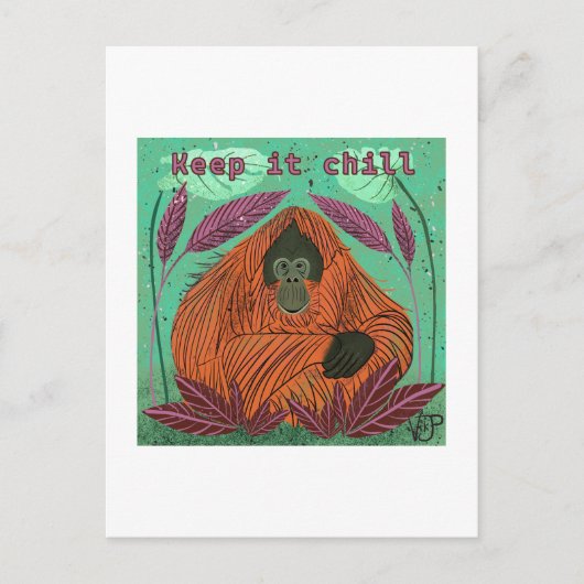 Behalt es Chill Postkarte (Vorderseite)