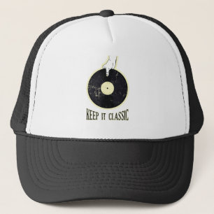 Behalt es Classic Vinyl Record Truckerkappe