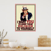 Behalt es dir selbst auf dem Poster (Küche)