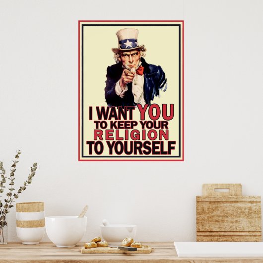 Behalt es dir selbst auf dem Poster (Küche)