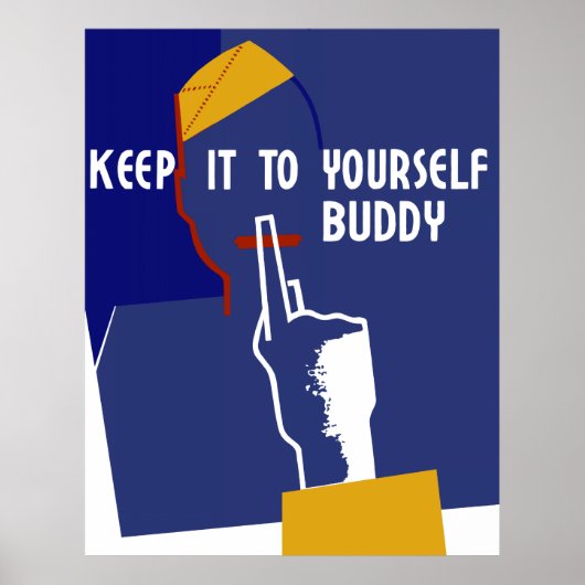 Behalt es dir selbst Buddy Poster (Vorne)