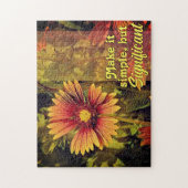 Behalt es einfach, aber bedeutend blanket Blume Puzzle (Vertikal)