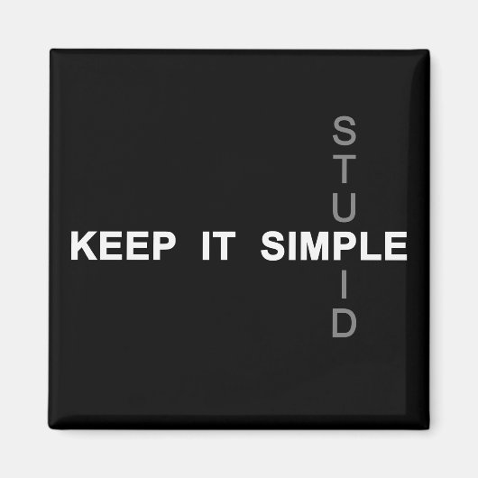 Behalt es einfach magnet (Vorne)