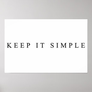 Behalt es einfach poster