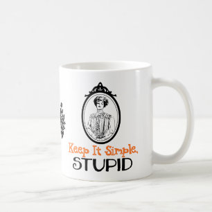 Behalt es einfach, stupid   Schnelles Viktorianisc Kaffeetasse