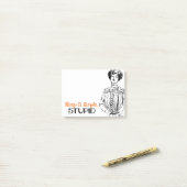 Behalt es einfach, stupid | Schnelles Viktorianisc Post-it Klebezettel (Auf Schreibtisch)