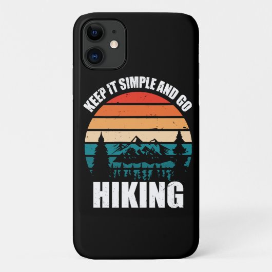 Behalt es einfach und gehe wandern Case-Mate iPhone hülle (Rückseite)
