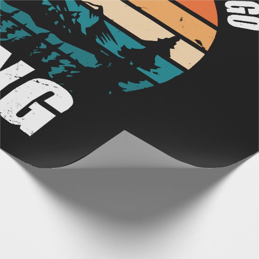 Behalt es einfach und gehe wandern geschenkpapier (Ecke)