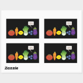 Behalt es farbenfroh! rechteckiger aufkleber (Blatt)