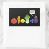 Behalt es farbenfroh! rechteckiger aufkleber (Tasche)