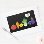 Behalt es farbenfroh! rechteckiger aufkleber (Umschlag)