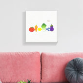 Behalt es farbig (einfaches Design) Leinwanddruck (Insitu (Wohnzimmer))