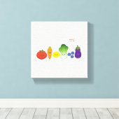 Behalt es farbig (einfaches Design) Leinwanddruck (Insitu (Holzboden))